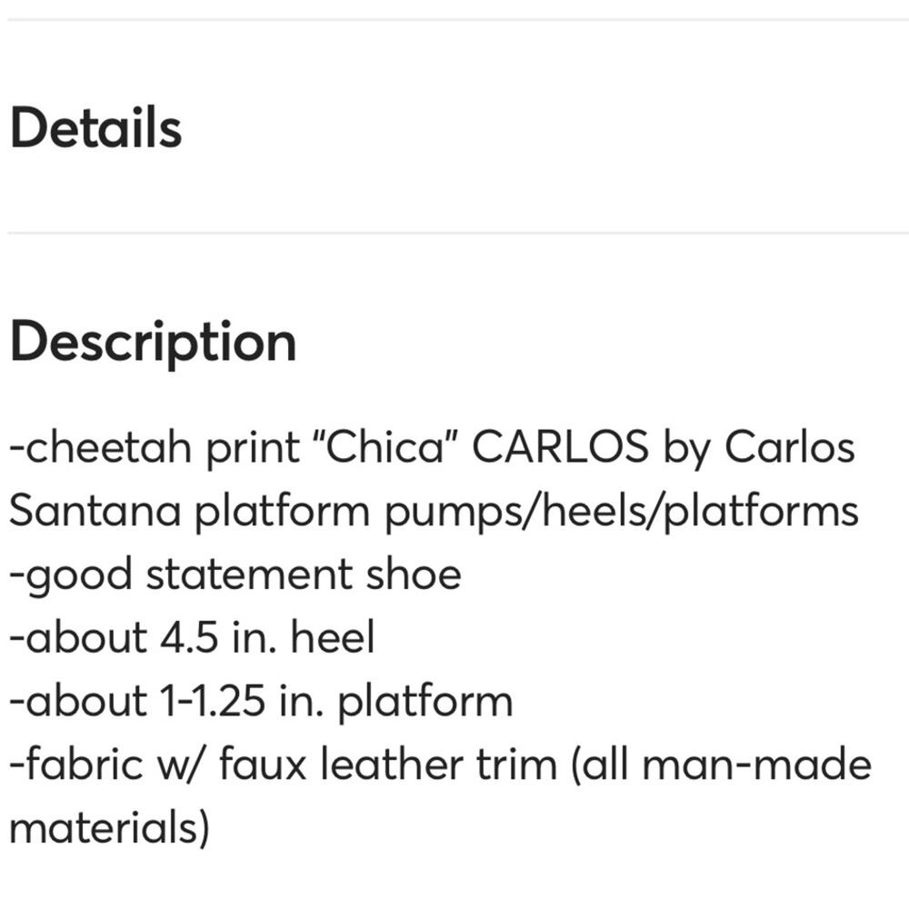 Carlos Santana leopard chica open toe sandal heels cheetah size 8 with box - Picture 11 of 11